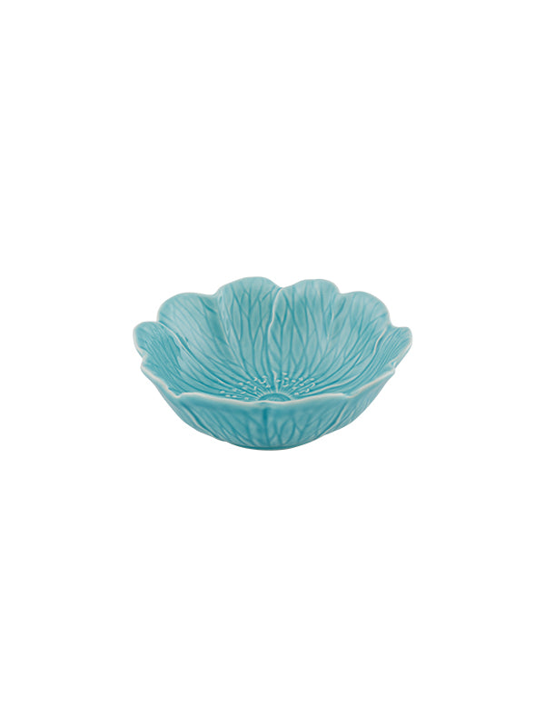 Kom "Flora" – Azuurblauw - Ø 17 cm