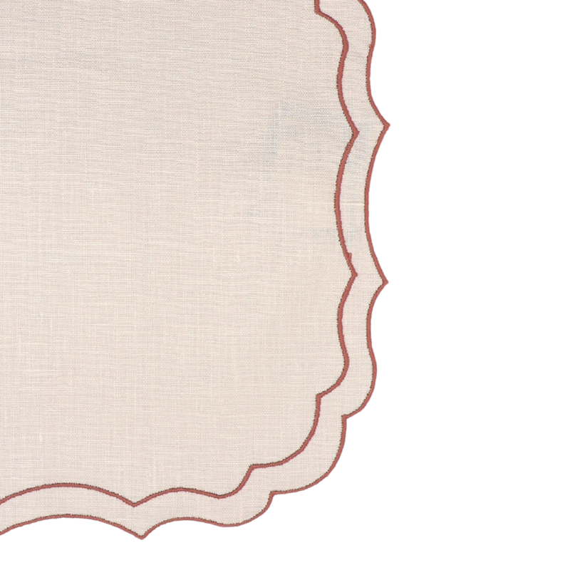 Vlekwerende Linnen Placemat – 50x35 cm - Lichtroze