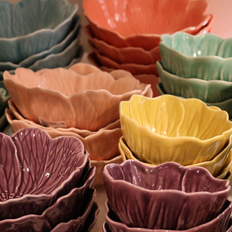 Kom "Flora" – Koraal - Ø 17 cm