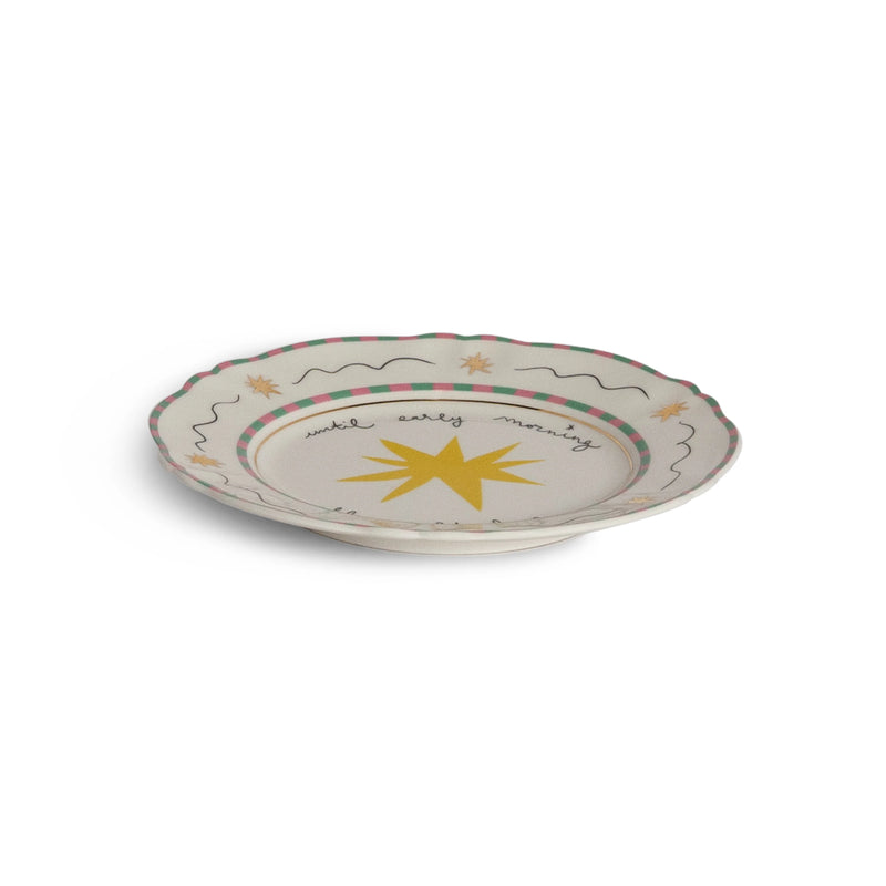 Porseleinen bordje - STER - Ø 16,5 cm