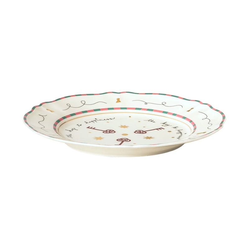 Porseleinen bord - SLEUTELS - Ø 26.5 cm
