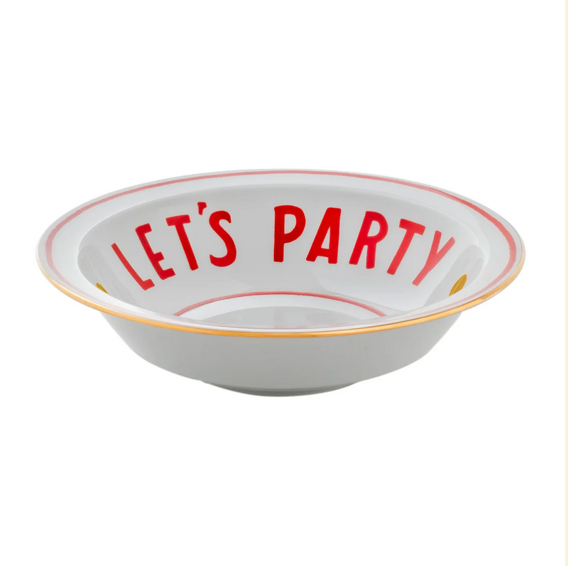 Porseleinen Kom "Let's Party" - Ø 21 cm
