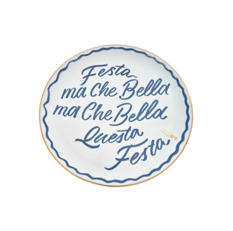 Porseleinen Pizzabord – Festa ma che bella!