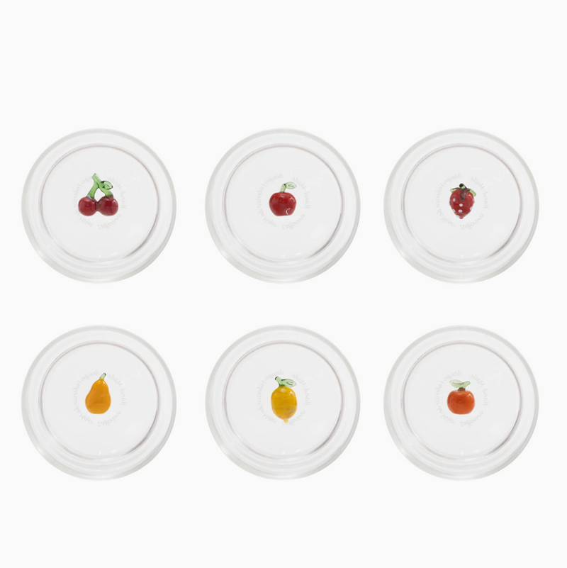 Teca - Fruit - Set van 6 Glazen