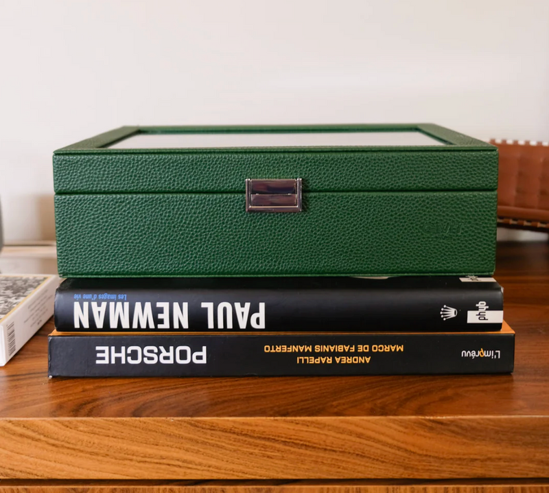 Horlogebox leer – Groen