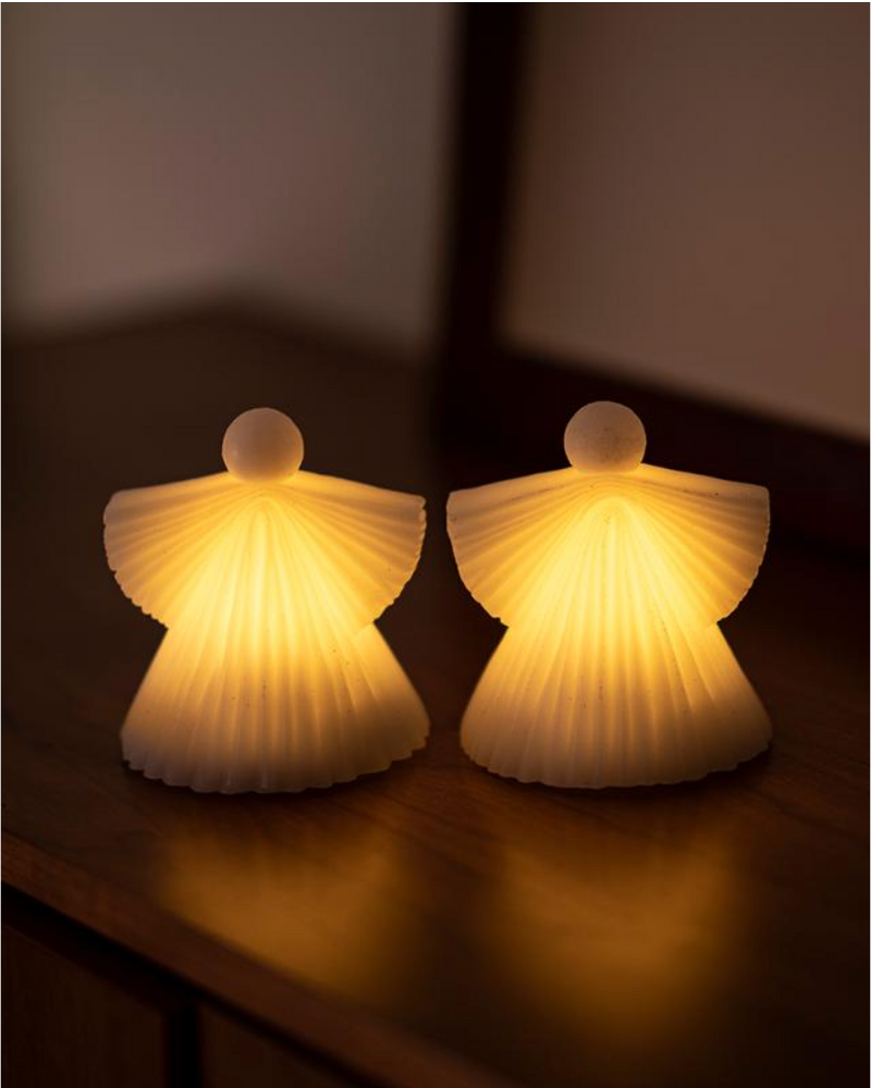 Set 2 LED lampjes - Engeltjes