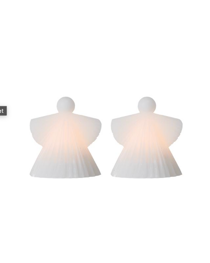 Set 2 LED lampjes - Engeltjes