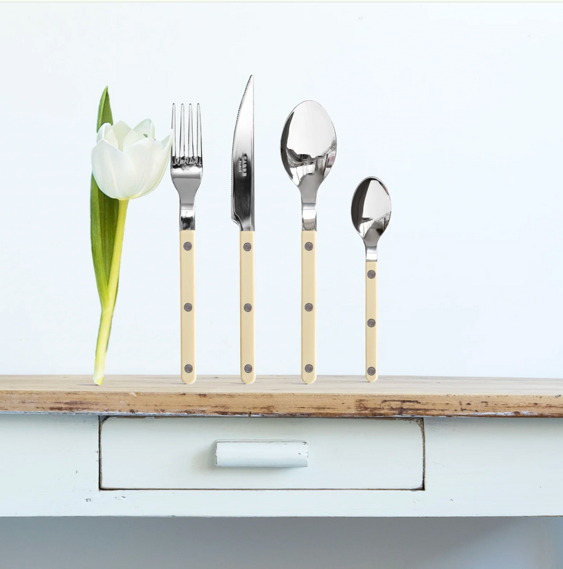 Bistrot Bestekset Sabre – 4-delig - Ivoor