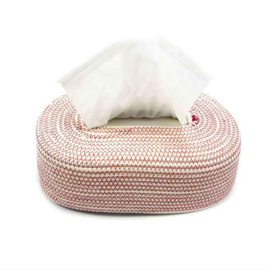 Handgemaakte tissuebox - Bordeaux