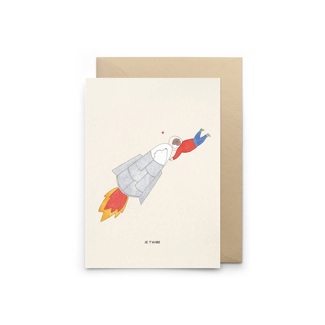 Kaart 'I Love You' met envelop