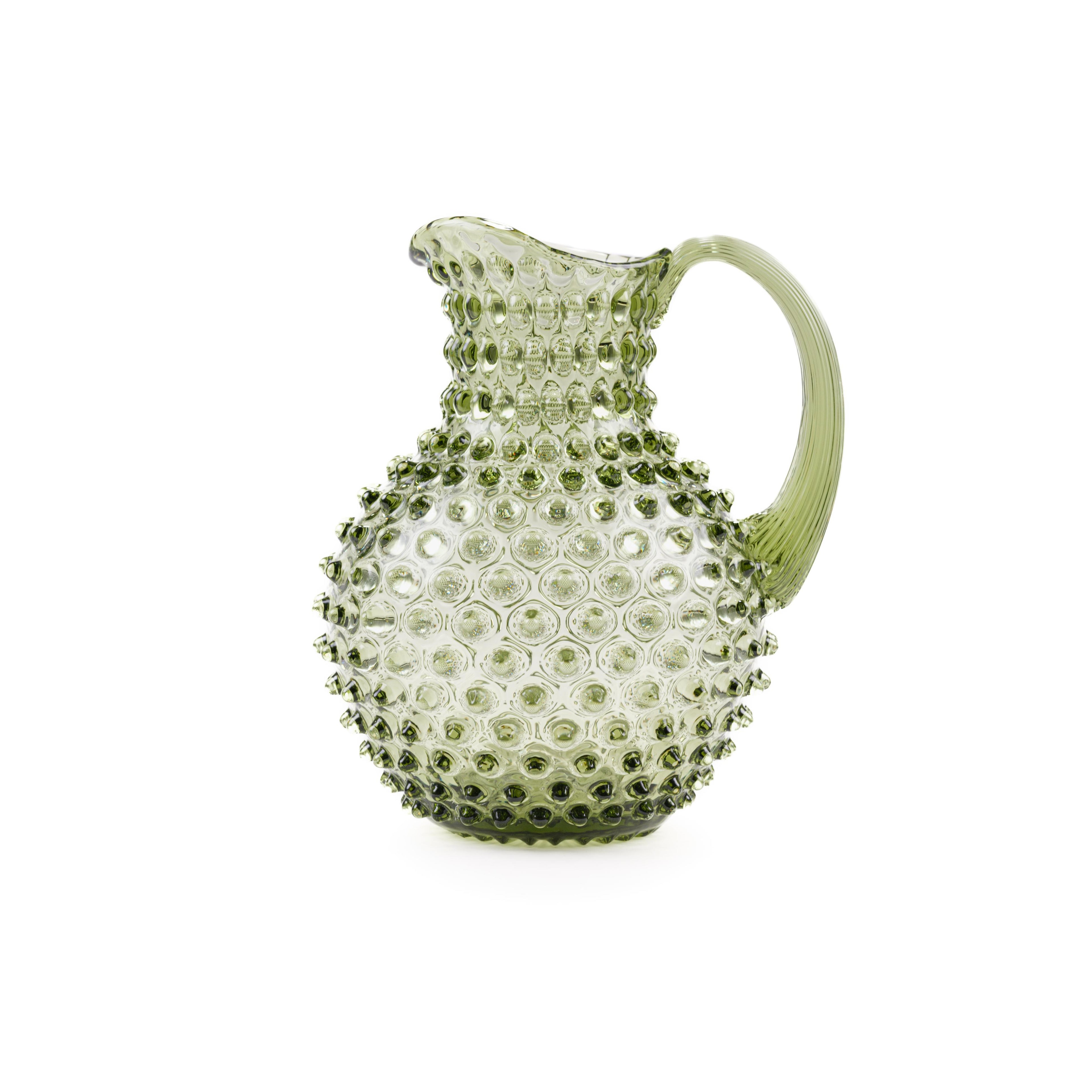 Crystal carafe - 2 liters - Olive green 