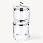Lia Voorraadpot met Deksel – Mondgeblazen Kristalglas – Ø 13 x H 12 cm