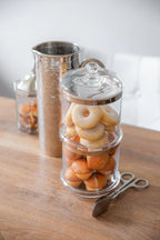 Lia Voorraadpot met Deksel – Mondgeblazen Kristalglas – Ø 13 x H 12 cm