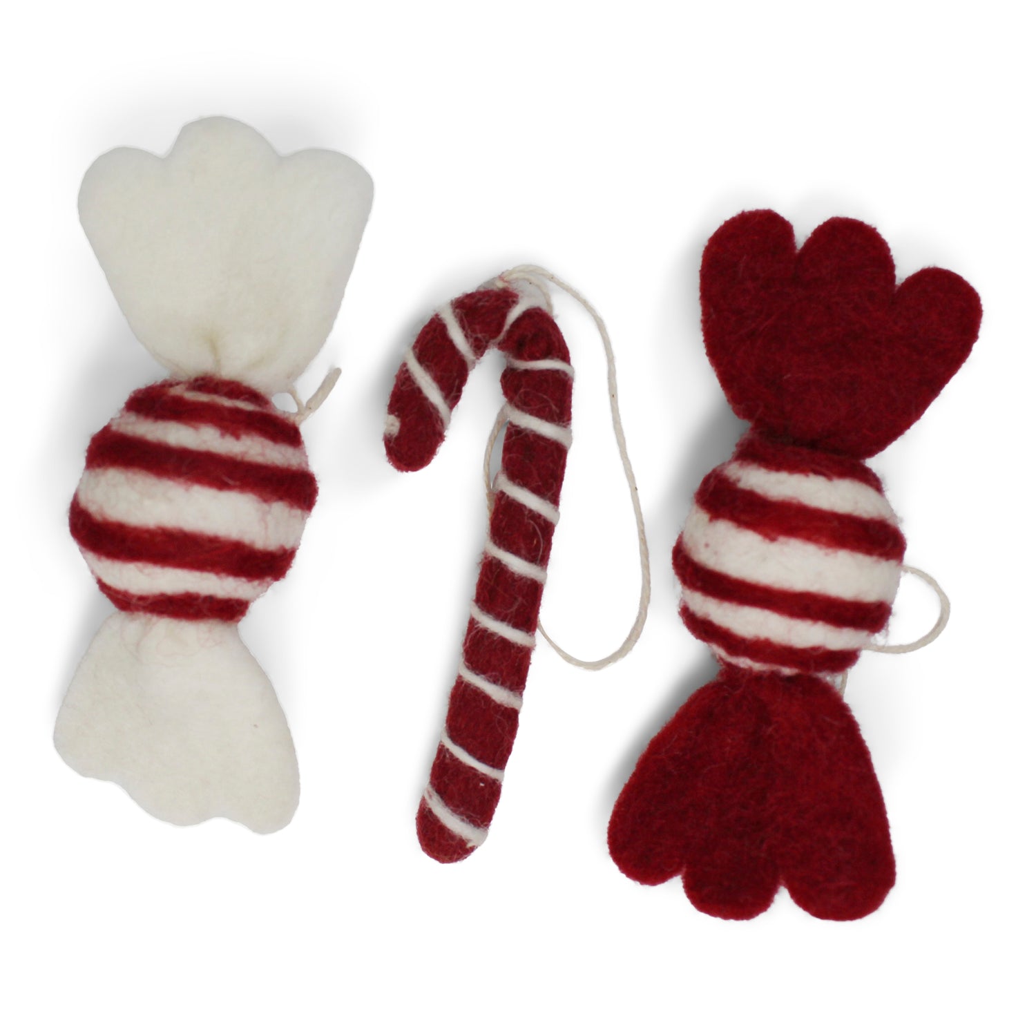 Kerstornamentje - Set 3 mini snoepjes