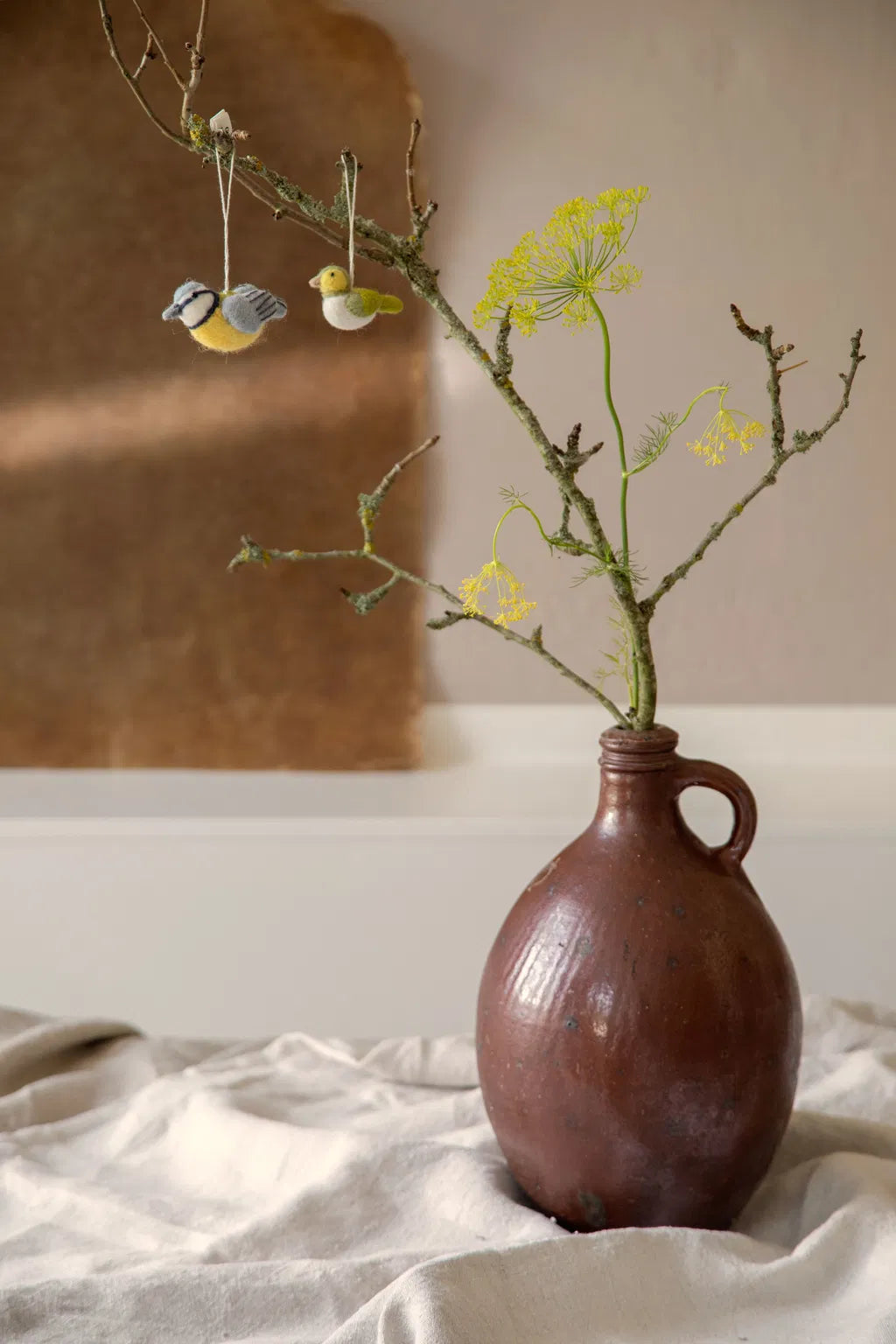 Decoration Bird – Yellow/Blue