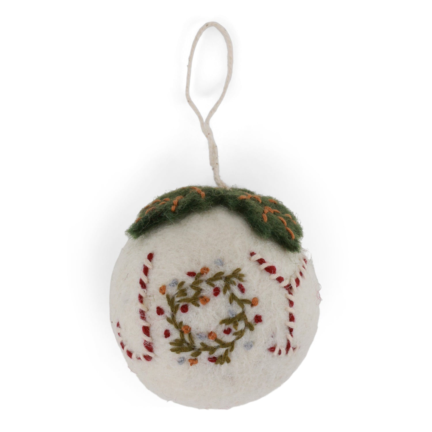 Kerstornamentje - Kerstbal met 'Joy' op