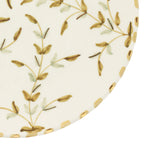 Ceramic Plate "Golden Leaves" - Ø 26 cm