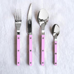 Bistrot bestekset 4-delig in roze detail