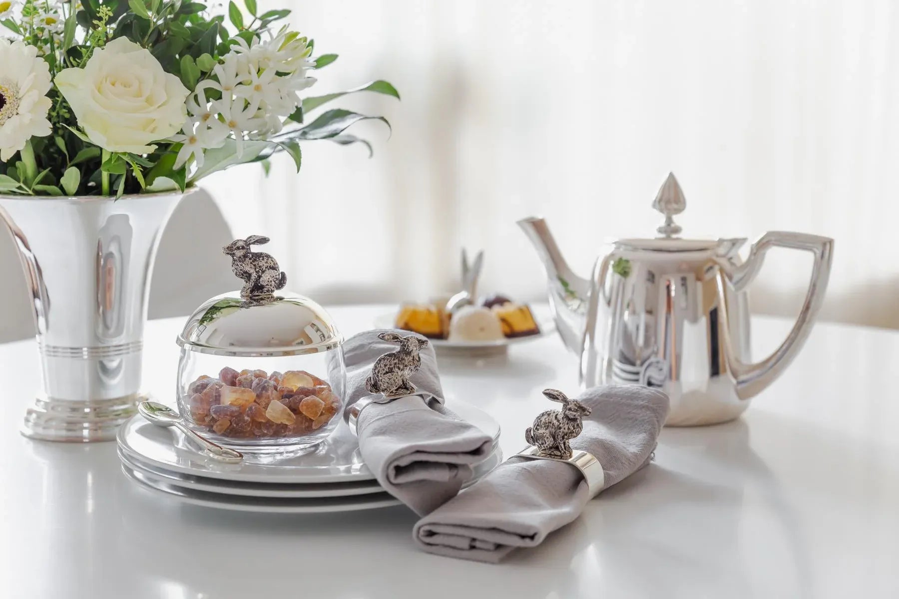 Hare Jam Jar - Silver