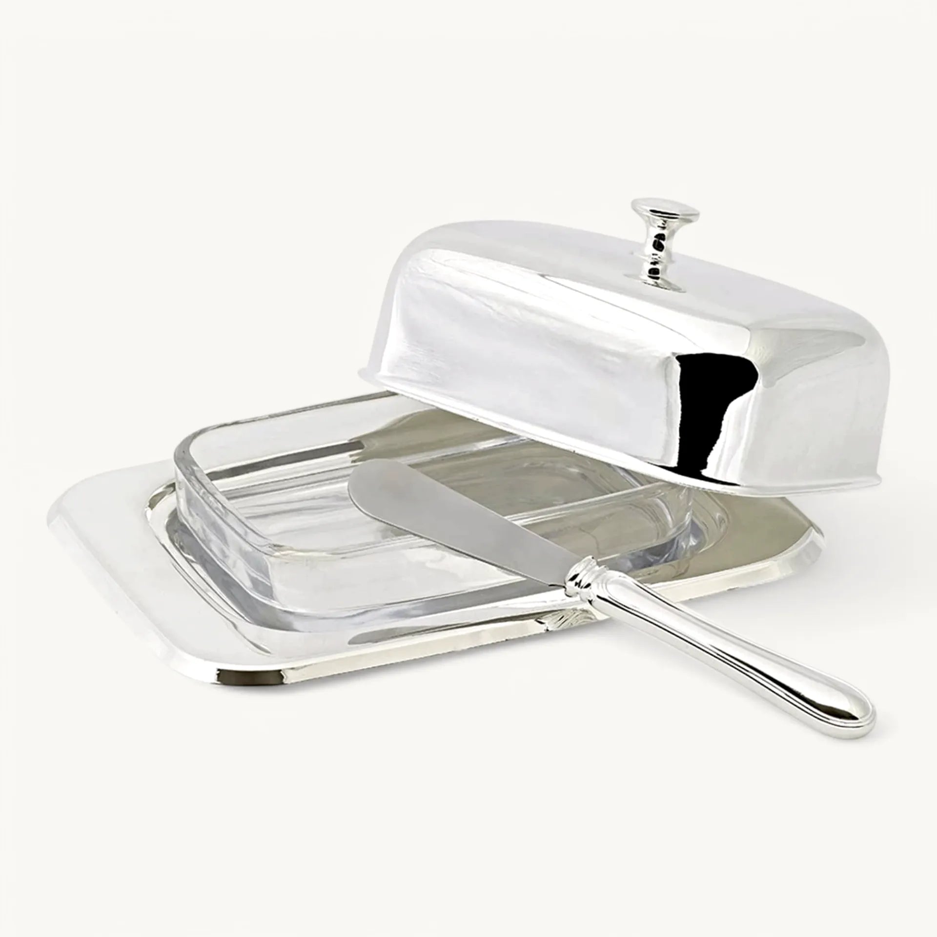 Butter dish with butter knife
