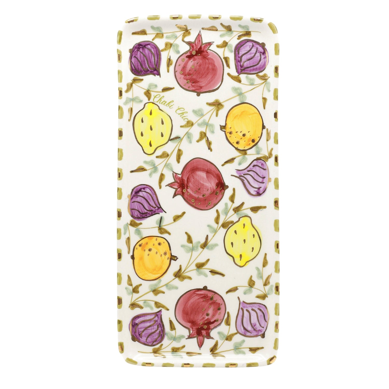 Keramisch serveerbord "Tutti Frutti"  -  34 × 16 cm