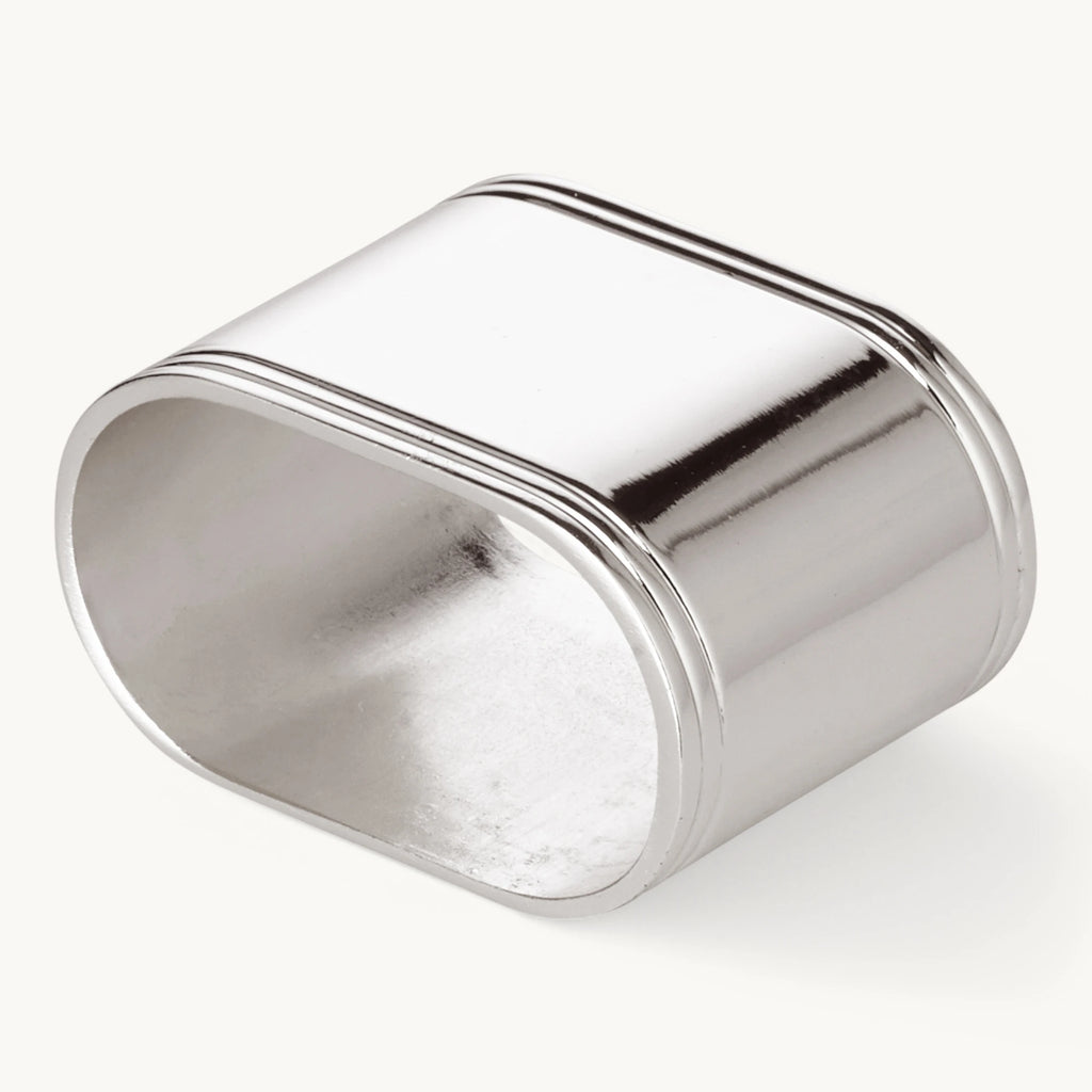 Silver-plated napkin rings - set of 4