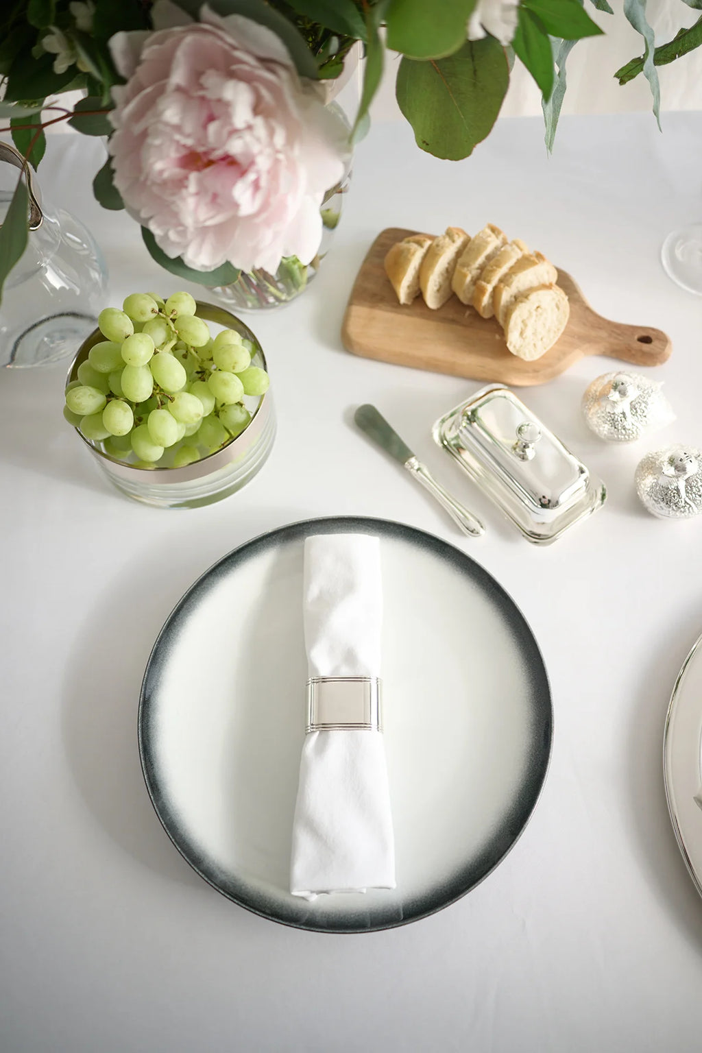 Silver-plated napkin rings - set of 4