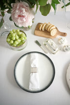 Silver-plated napkin rings - set of 4