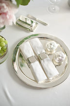 Silver-plated napkin rings - set of 4