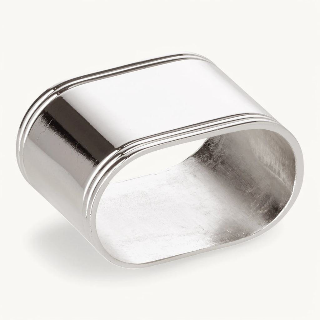 Silver-plated napkin rings - set of 4