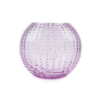 Ronde Kristallen Vaas - Lilla