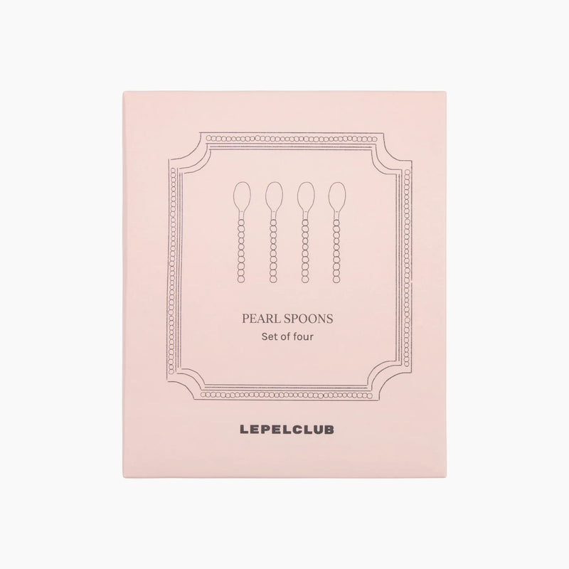 Set van Vier parel Lepels