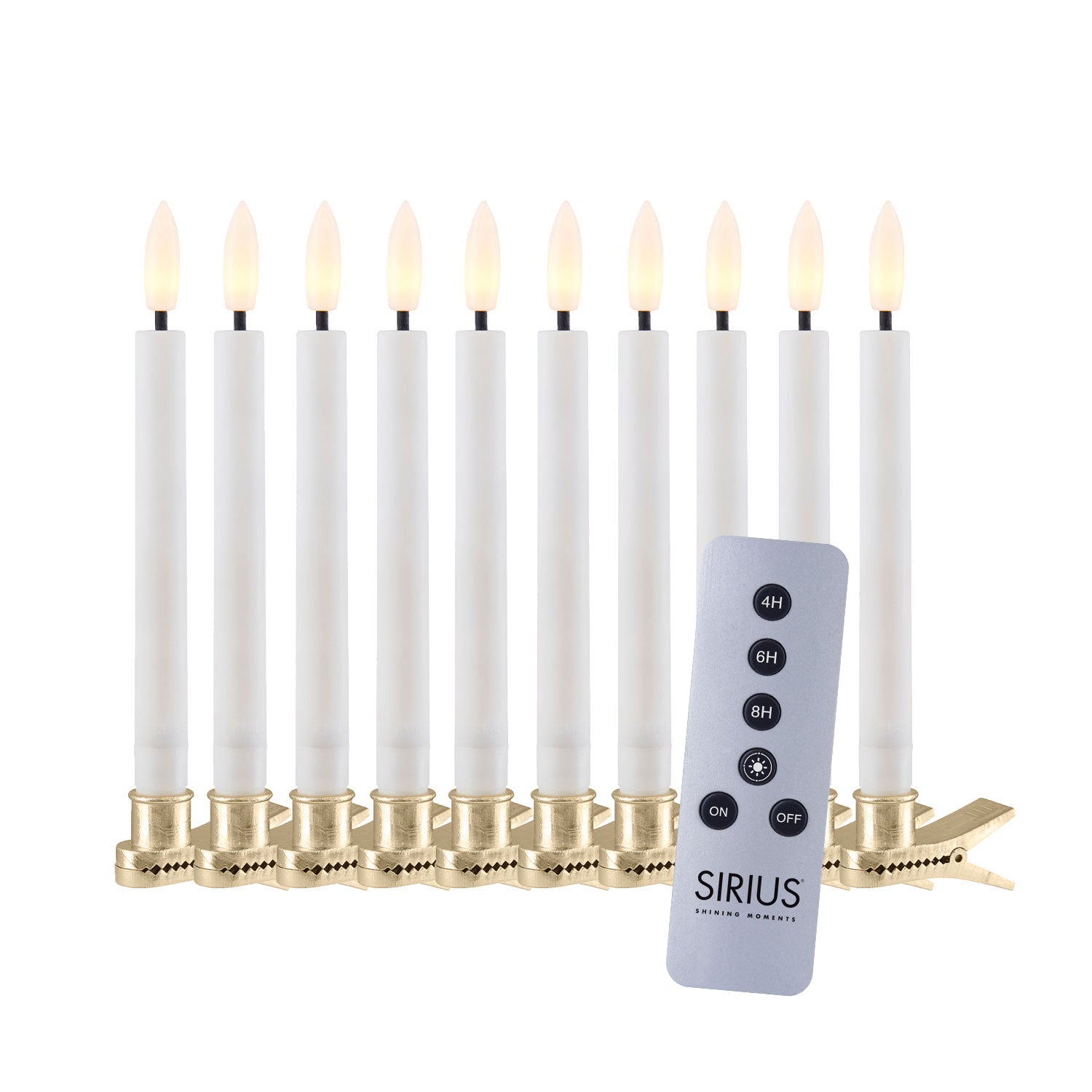 Waskaars Kerstboom, 10 stuks - Wit