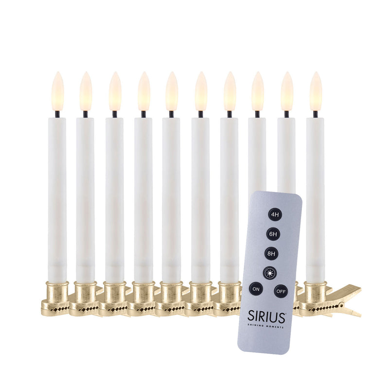 Waskaars Kerstboom, 10 stuks - Wit