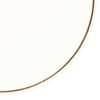 Ceramic Plate – White Relief with Gold - Ø 26