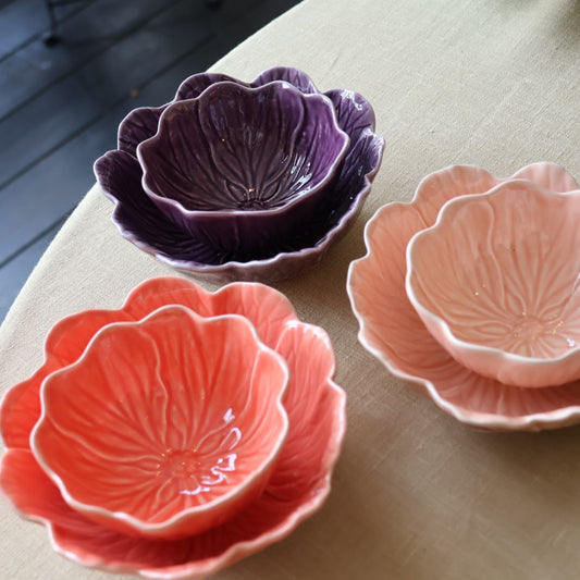 Kom "Flora" – Oranje -  Ø 17 cm