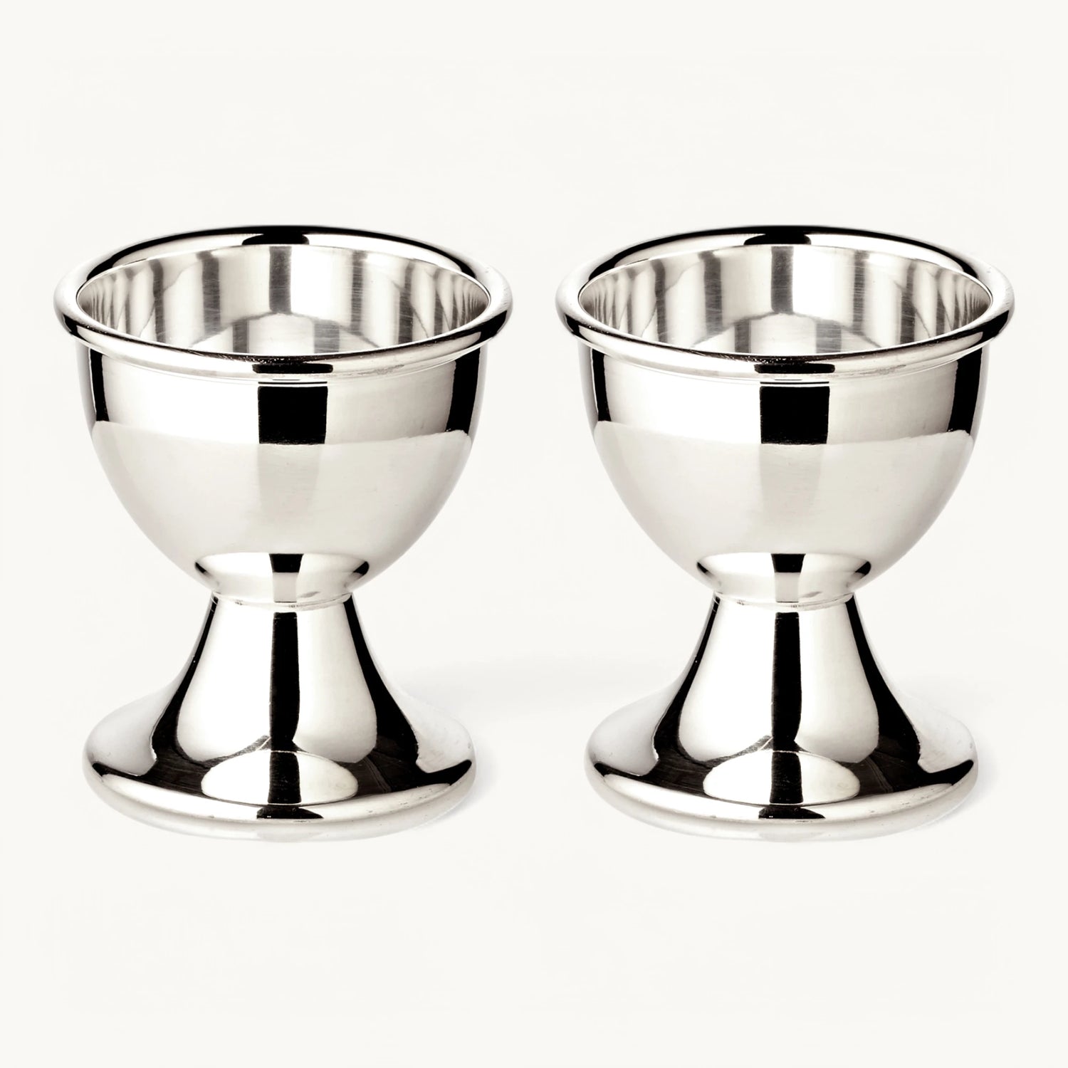 Eierdopje Zilver - Set van 2