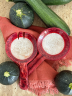 Mixing Hands Burgundy serving cutlery