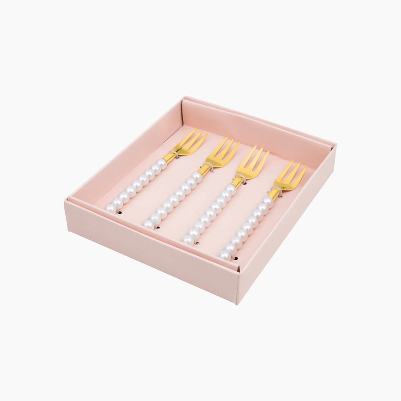 Parel taartvorkje - set van 4