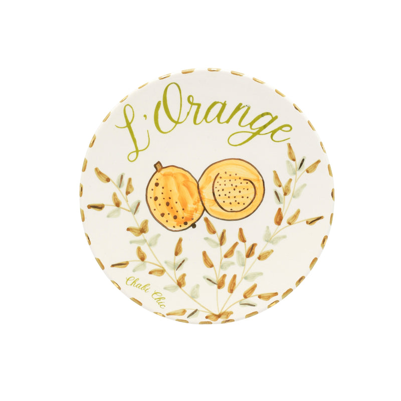 Keramisch bord "L'Orange"  -  Ø 20 cm