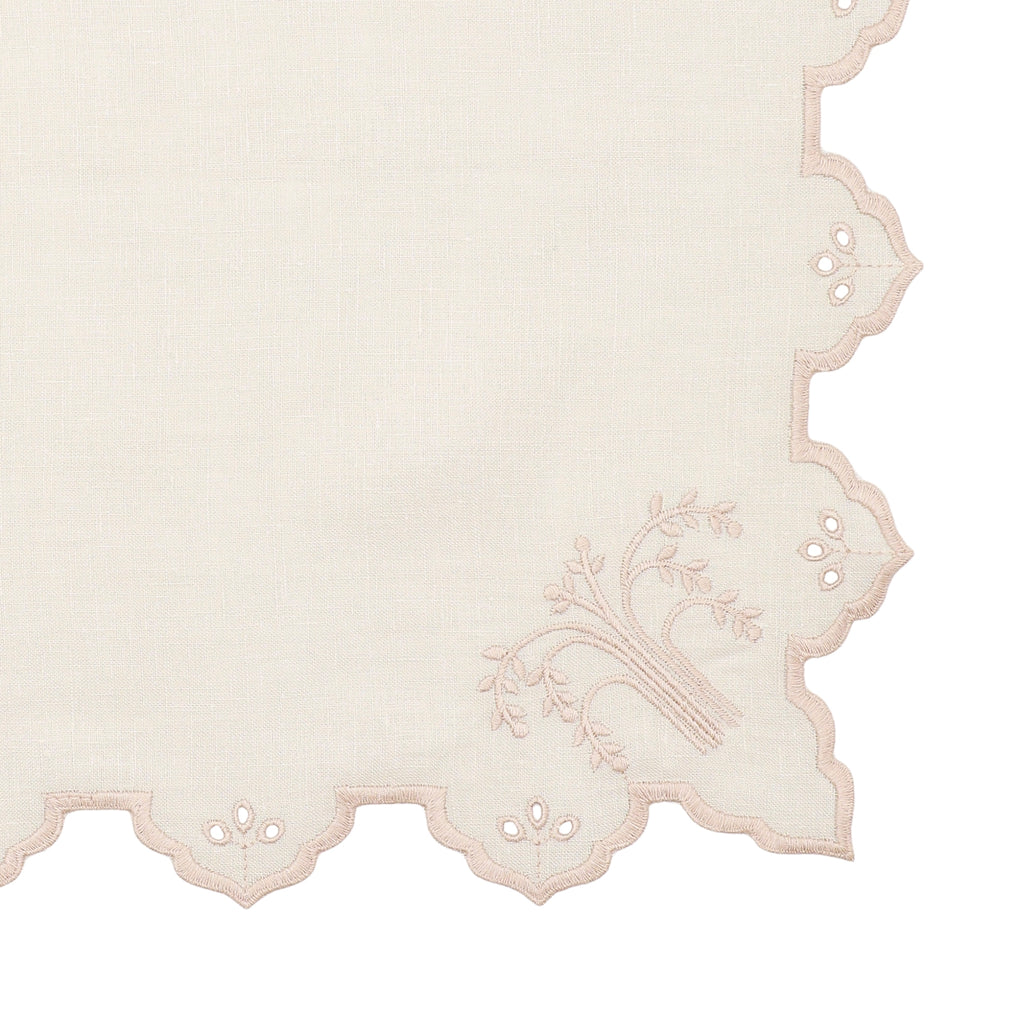 Eden Cotton Napkin – Light Pink (45 × 45 cm)