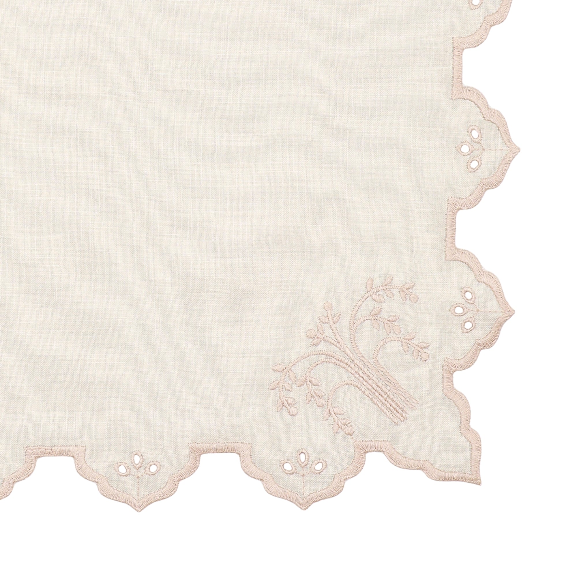 Eden Cotton Napkin – Light Pink (45 × 45 cm)