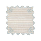 Eden Cotton Napkin – Millerighe Beige / Blue (45 × 45 cm)