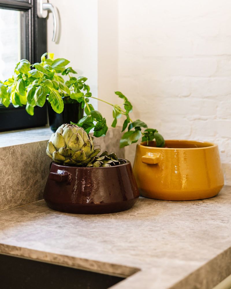 Ovenschaal met deksel Auri L -  geel