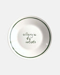 'Allergic to idiots' plate — ø22cm 
