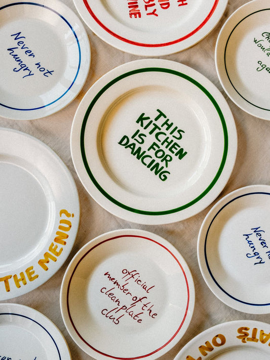 'Official member of the clean plate club' bord — ø22cm