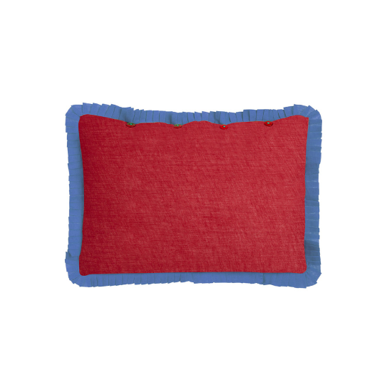 Bicolor - Kussensloop - Kersenrood-Paars - 35×50 cm