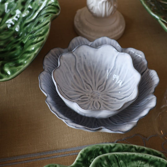Kom "Flora" – Wit -  Ø 17 cm