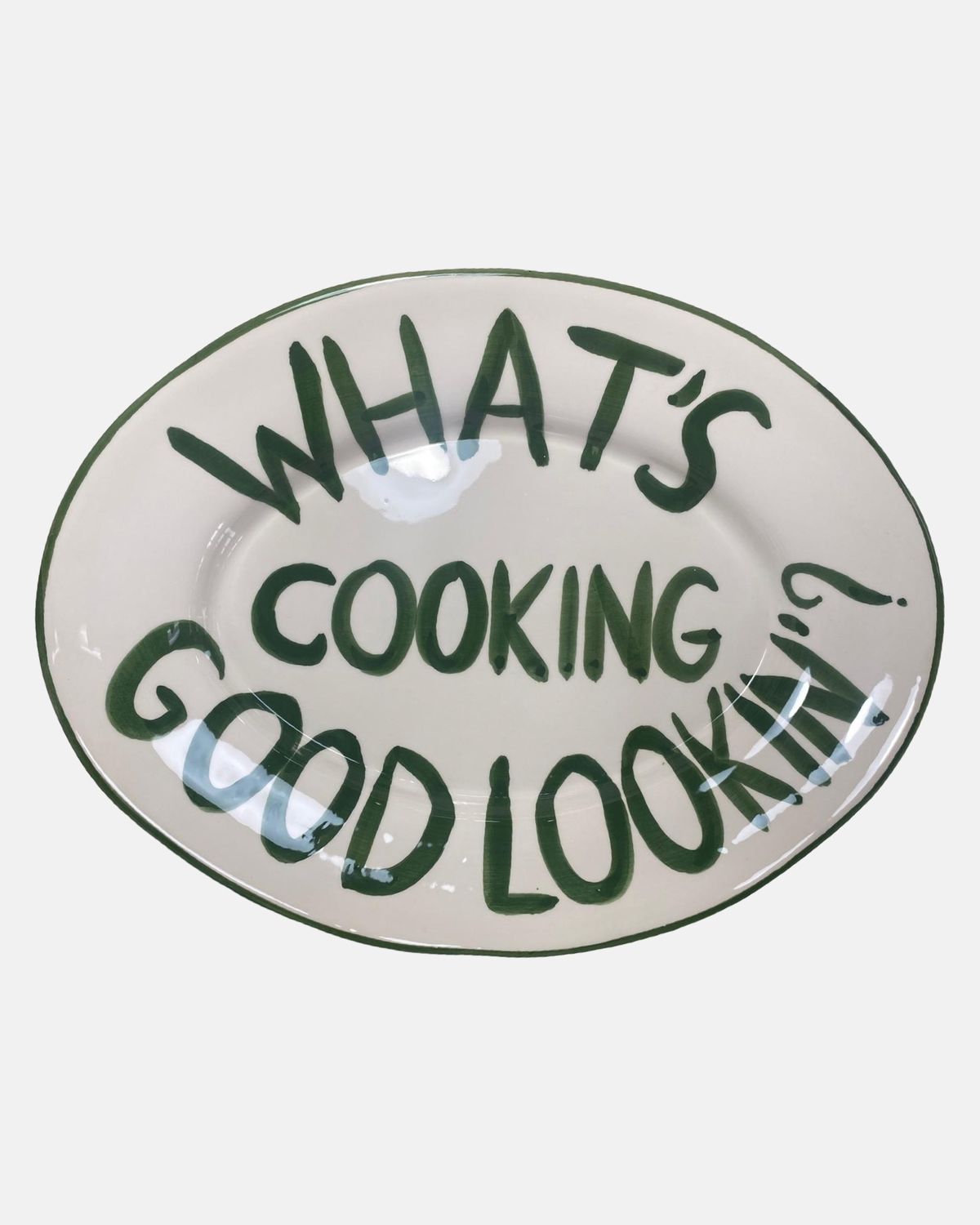 'What's cooking good lookin'?' serveerschaal