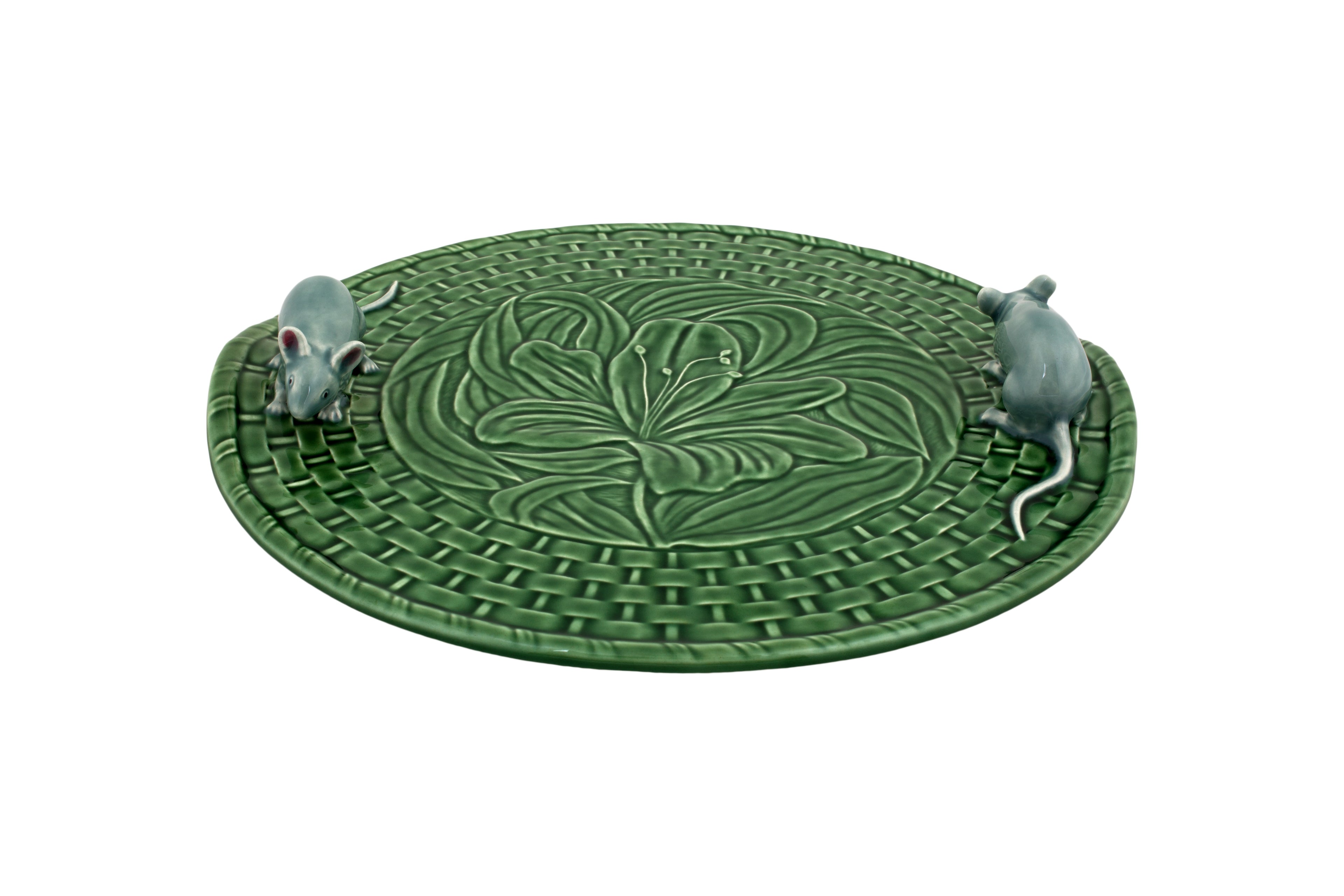 Cheese board "Lily" with mice – Ø 31.5 cm